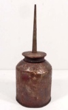 VINTAGE METAL OIL BOTTLE