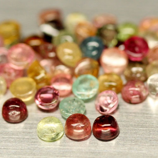 LOT OF 15.21 CTS. OF FANCY COLOR NIGERIAN TOURMALINE - 78 PCS.