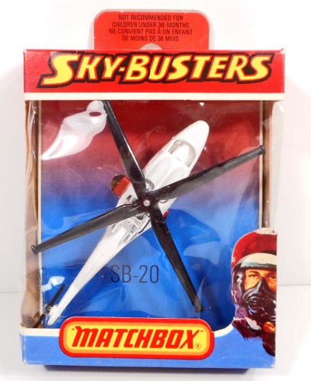 VINTAGE 1978 SKY BUSTERS MATCHBOX AIRPLANE TOY IN THE ORIGINAL BOX