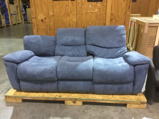 Storage Pallet: Blue Reclining Sofa