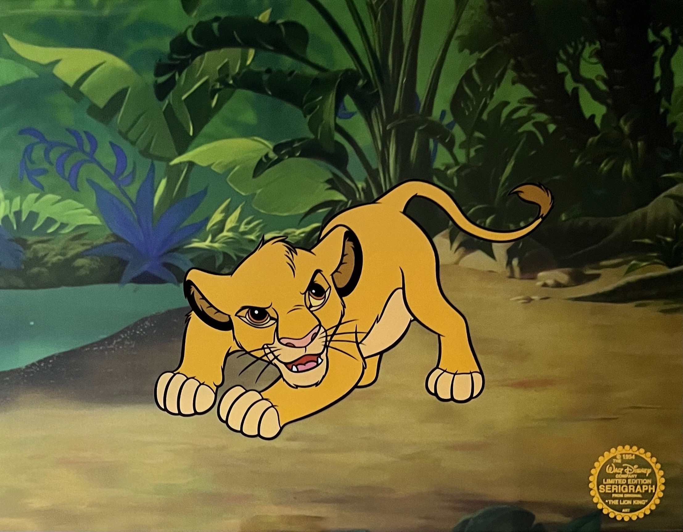 Disney The Lion King Simba Sericel Animation Art