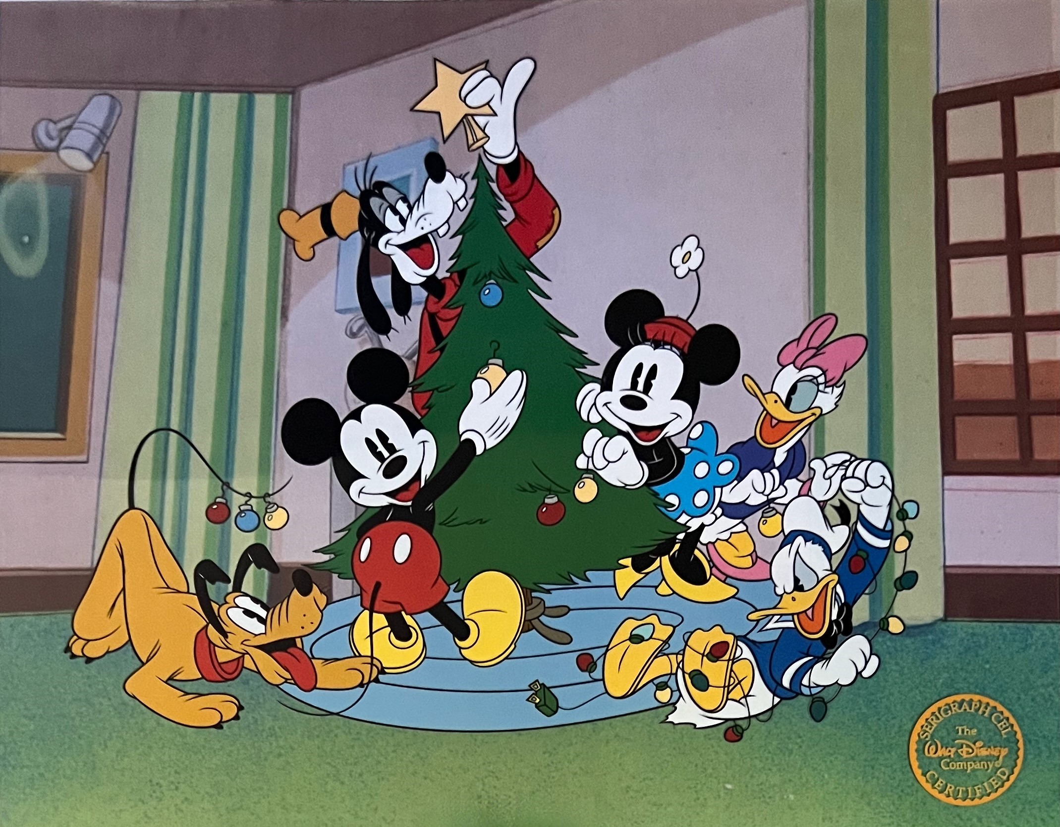Disney Christmas Mickey Minnie Goofy Pluto