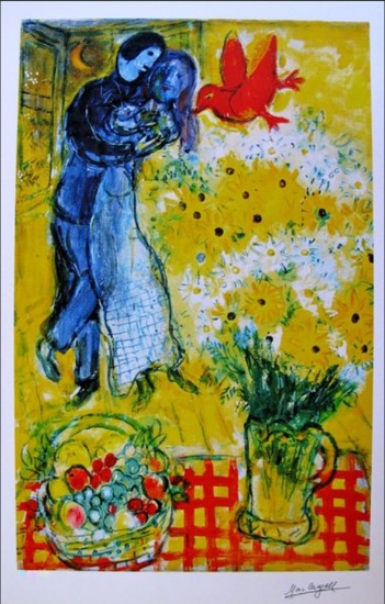 Marc Chagall Lovers And Daisies Art Antiques Collectibles Art Online Auctions Proxibid