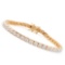 Plated 18KT Yellow Gold 0.32ctw Diamond Bracelet