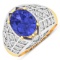 14KT Yellow Gold 2.21ctw Tanzanite and Diamond Ring