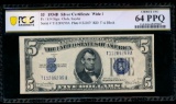 1934D $5 Silver Certificate PCGS 64PPQ