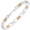 Rhodium Plated 2.52ctw Yellow Sapphire Bracelet
