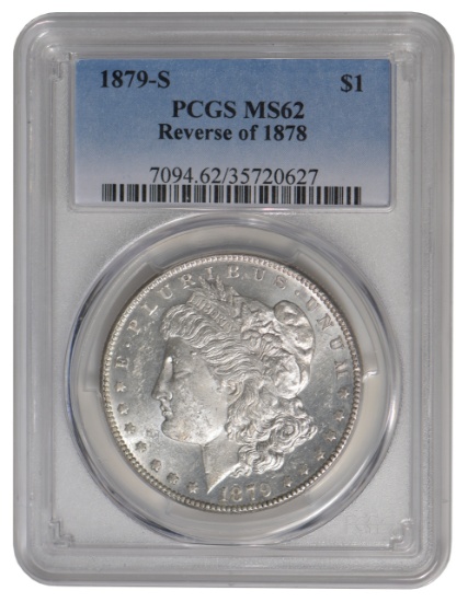 1879-S $1 Morgan Silver Dollar PCGS MS62