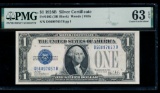 1928B $1 Silver Certificate PMG 63EPQ