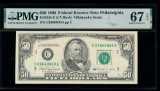 1990 $50 Philadelphia FRN PMG 67EPQ