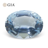 Huge 11.16 Ct GIA Certified Natural Aquamarine