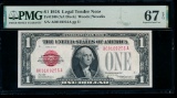 1928 $1 Legal Tender Note PMG 67EPQ