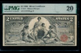 1896 $2 Educational Silver Certificate PMG 20