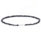 Rhodium Plated 6.89ctw Black Sapphire Bracelet