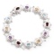 Plated Rhodium 5.75cts Multistone Bracelet