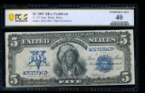 1899 $5 Chief Silver Certificate PMG 40