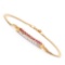 Plated 18KT Yellow Gold 0.51ctw Ruby and Diamond Bracelet