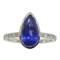 Dazzling 1.91 Ct Natural Sapphire/Diamond Ring