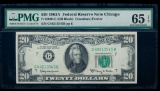 1963A $20 Chicago FRN PMG 65EPQ