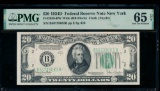 1934D $20 New York FRN PMG 65EPQ