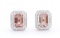 14KT Rose Gold 1.31cts Morganite and Diamond Earrings