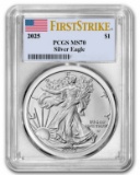 2025 American Silver Eagle PCGS MS70