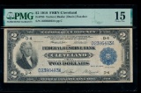 1918 $2 Cleveland FRBN PMG 15