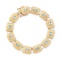 Plated 18KT Yellow Gold 6.55cts Blue Topaz Bracelet