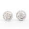 14KT White Gold 0.75ctw Diamond Earrings