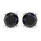 14KT White Gold 4.25ctw Black Diamond Earrings
