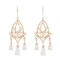 Plated 18KT Yellow Gold and Sterling Silver 2.47ctw Opal Earrings
