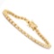 Plated 18KT Yellow Gold Diamond Bracelet