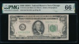 1934A $100 Chicago FRN PMG 66EPQ