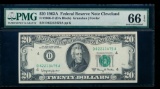 1963A $20 Cleveland FRN PMG 66EPQ