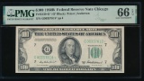 1950B $100 STAR Chicago FRN PMG 66EPQ