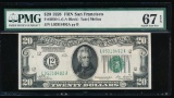 1928 $20 San Francisco FRN PMG 67EPQ