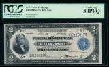1918 $2 Chicago FRBN PCGS 30PPQ