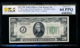 1934 $20 Kansas City FRN PCGS 64PPQ