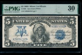 1899 $5 Chief Silver Certificate PMG 30