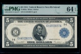 1914 $5 Richmond FRN PMG 64EPQ