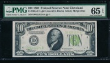 1934 $10 Cleveland FRN PMG 65EPQ