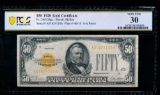 1928 $50 Gold Certificate PCGS 30