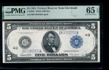 1914 $5 Cleveland FRN PMG 65EPQ
