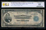 1918 $5 Kansas City FRBN PCGS 15