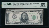 1934A $500 New York FRN PMG 65EPQ