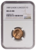 1909-S Lincoln Cent NGC MS65RB
