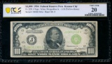 1934 $1000 Kansas City FRN PCGS 20
