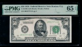 1928 $50 Kansas City FRN PMG 65EPQ