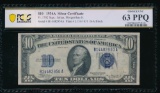 1934A $10 Silver Certificate PCGS 63PPQ