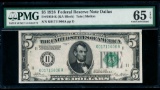 1928 $5 Dallas FRN PMG 65EPQ